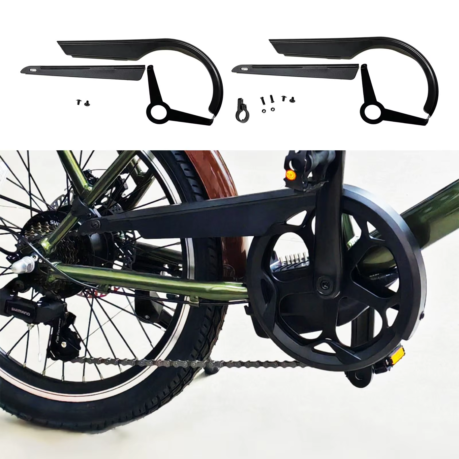 Couvercle de protection de chaîne de vélo 48-52T