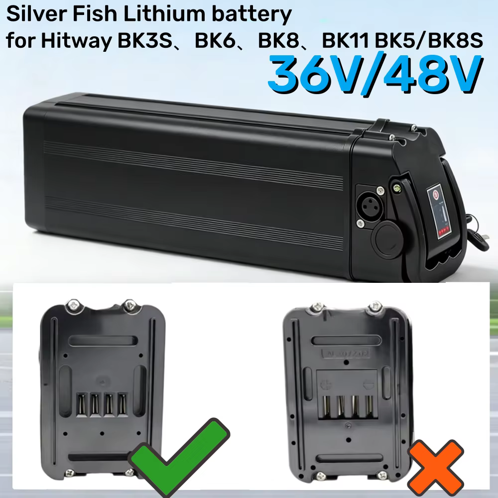 Batterie de vélo pliable 36V/48V 10Ah 15Ah 20Ah 25Ah avec BMS intégré pour COLORWAY BK6 Hitway BK3 BK5 BK6 BK8 BK11 BK37 avec chargeur 2A
