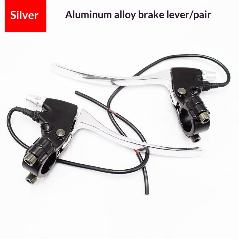 Leviers de frein gauche et droit pour vélo électrique, 1/2 pièces, en alliage d'aluminium de qualité supérieure, pour vélo électrique, facile à utiliser, fiable