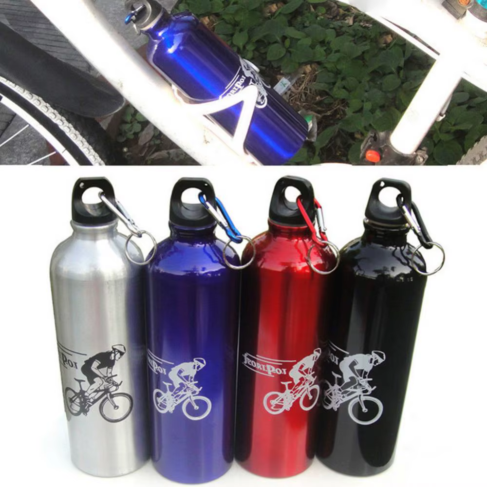 Bouteille d'eau thermique en alliage d'aluminium pour vélo