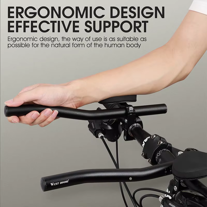 WEST BIKING – barres aérodynamiques pour guidon de vélo TT