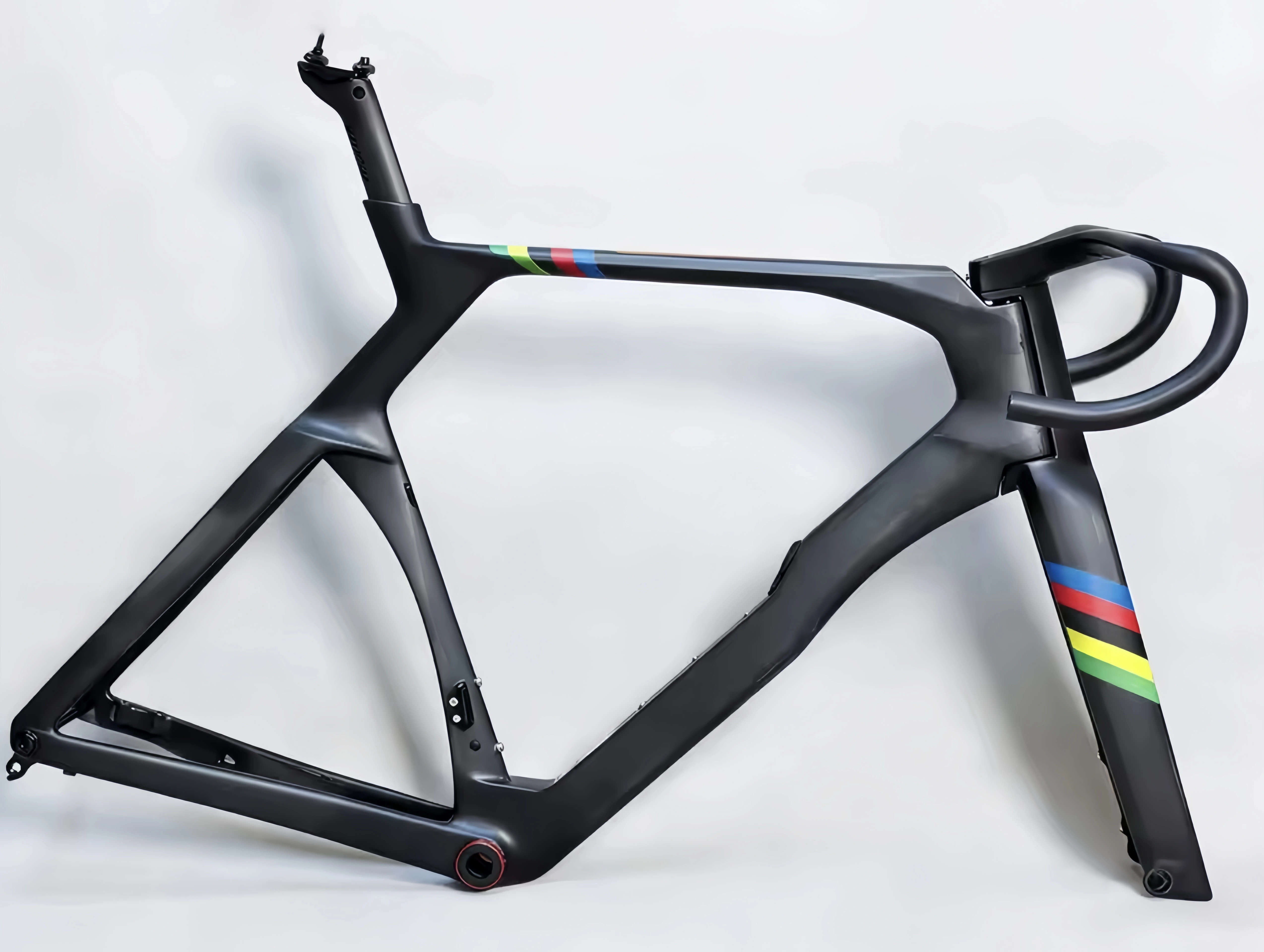 Cadres de vélos de route en carbone : le nouveau cadre aérodynamique Y1rs avec guidon à ailes de mouette, cadre de vélo de route en carbone 700C entièrement intégré