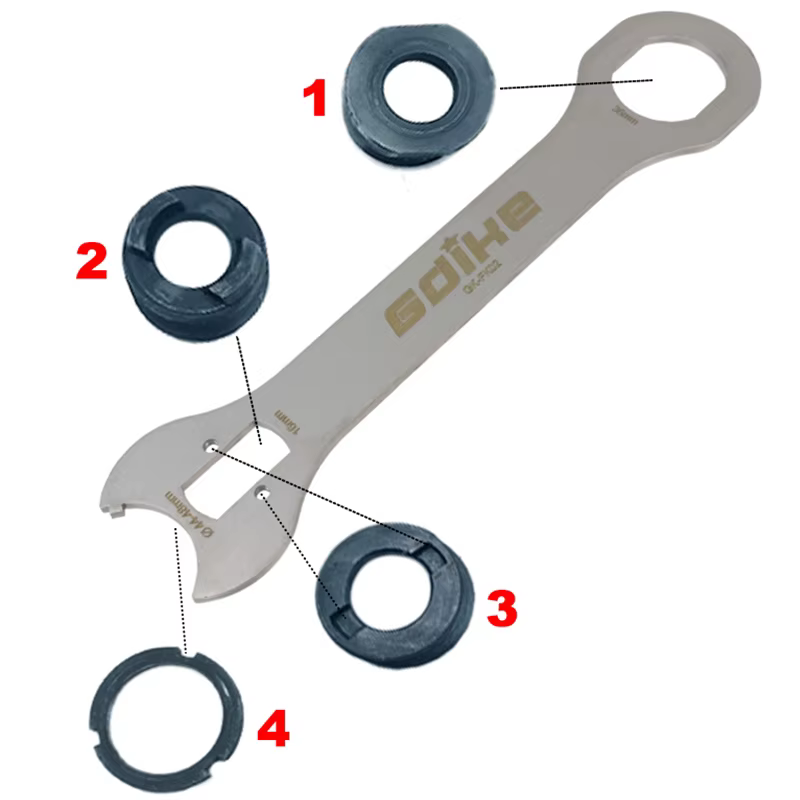Clé de réparation de support inférieur de vélo 4 en 1