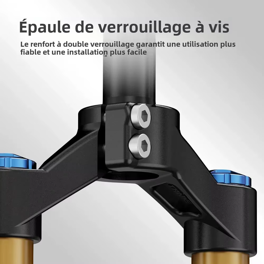 Fourche de vélo à suspension pneumatique réglable