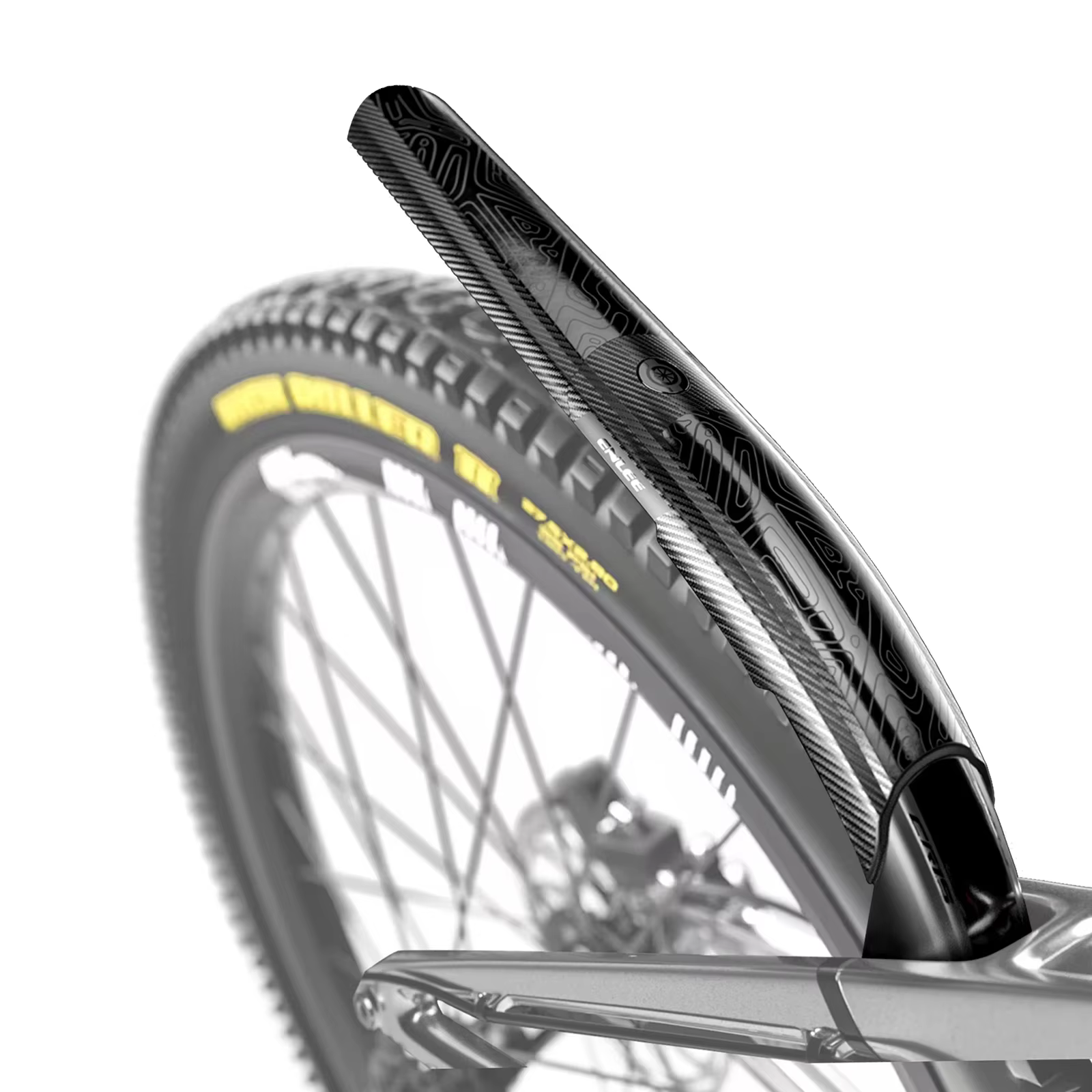 Garde-boue de vélo large et étendu réglable à dégagement rapide