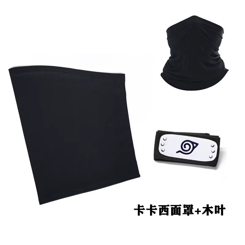 Accessoires de cosplay Anime Ninja Akatsuki Kakashi : Jouets, figurine d'action, gants, bandeau, kunai, masque, ensemble de gants Uchiha – Cadeau