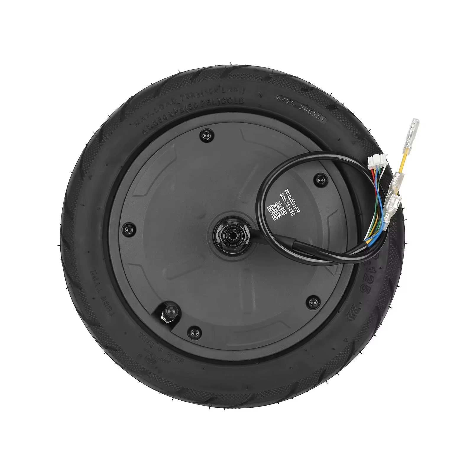 Roue moteur de trottinette originale de 10 pouces avec pneu tubeless 10x2.125