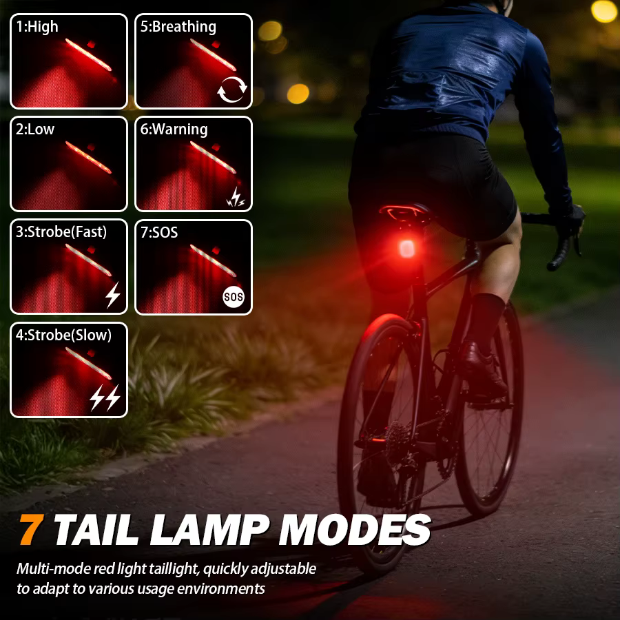 Éclairage de vélo feux avant et arrière et ensemble lampe