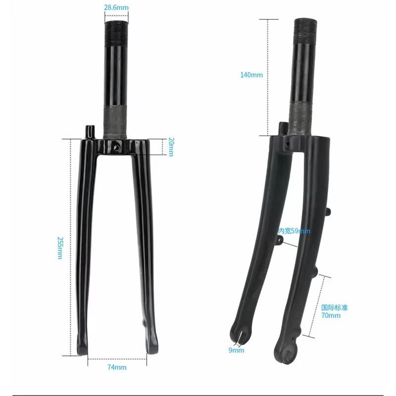 RIRO fourche de vélo pliante pour Brompton 16 ''355 1 1/4 1 3/8