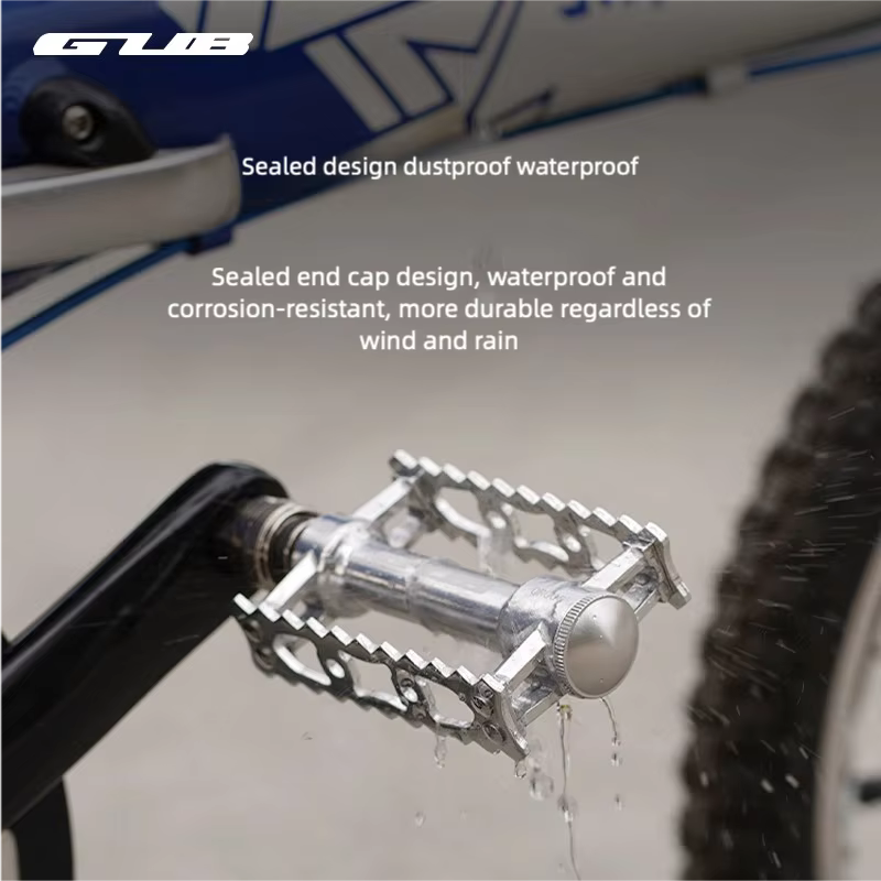 GUB QR006 rétro dégagement rapide pliant VTT en alliage d'aluminium pédale de vélo avec Triple roulements anti-dérapant