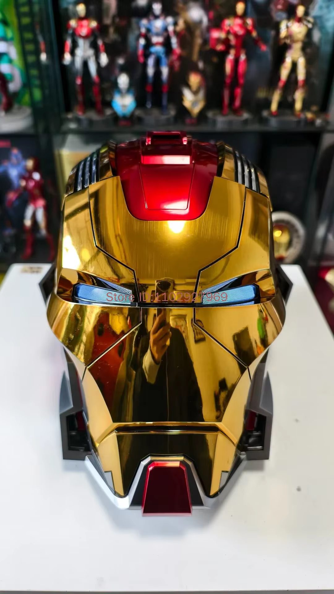 En stock : Casque Marvel Iron Man Mk17mk5 avec commande vocale Jarvis, ouverture automatique, masque mécanisé, jouet électrique pour collectionneurs et fans