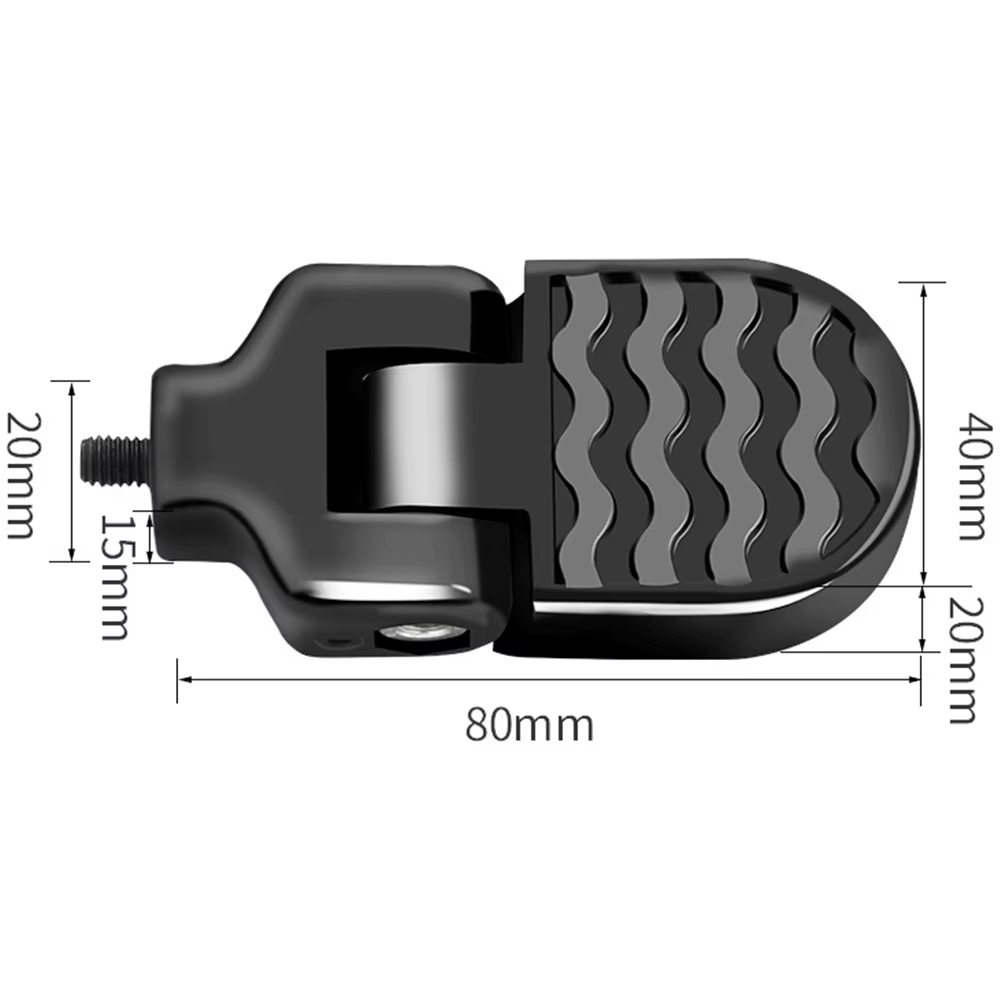 Pédale arrière pliante pour vélo électrique