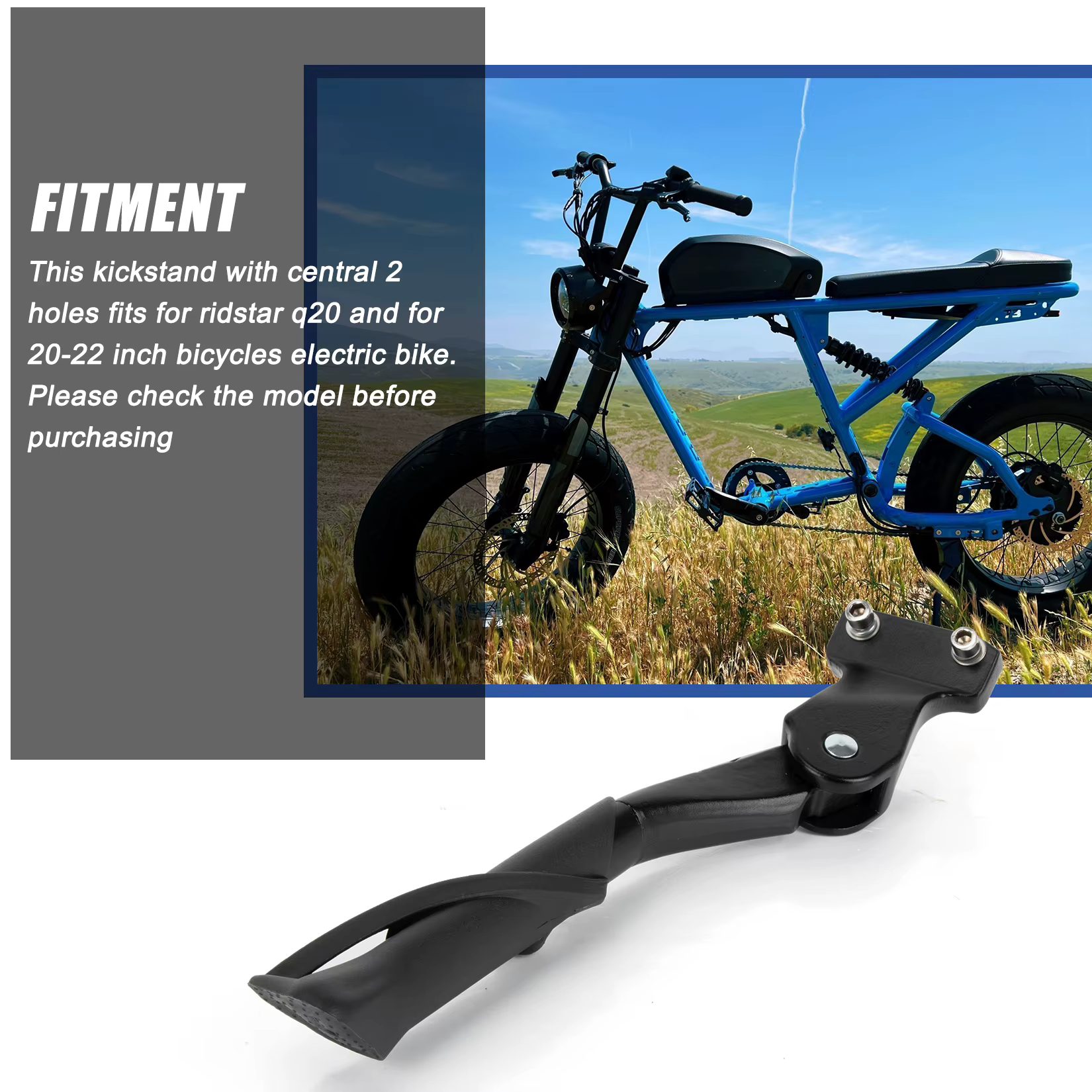 Béquille réglable pour vélos électriques
