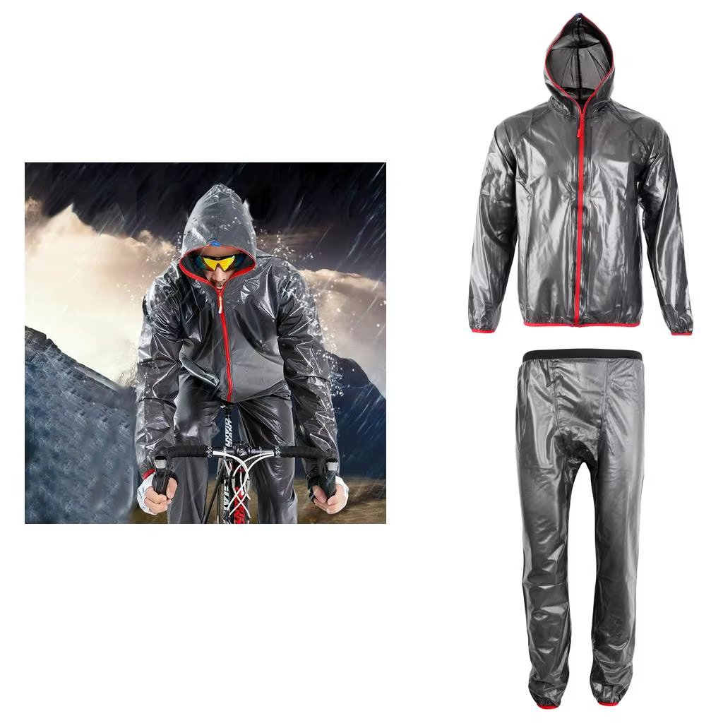 Poncho de cyclisme imperméable en TPU écologique