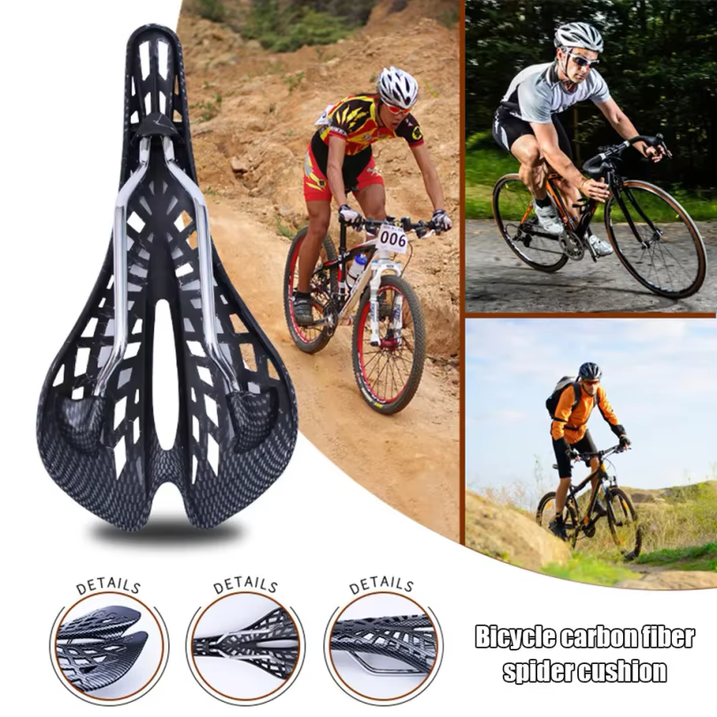 Selle de vélo de course en fibre de carbone Mountain Road