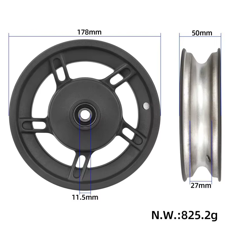 Moyeu de roue avant sans frein à tambour pour Scooter 4Lite 2e génération