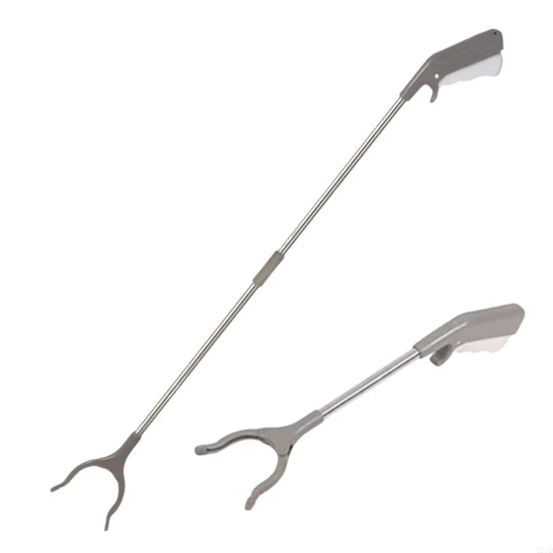 Paquet 2 dispositifs maintien pliables avec tige extensible 83cm barre droite 40cm pour une utilisation