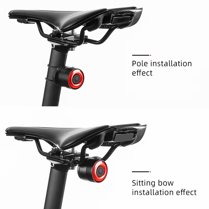 ROCKBROS frein intelligent feu arrière de vélo vtt tige de selle de route