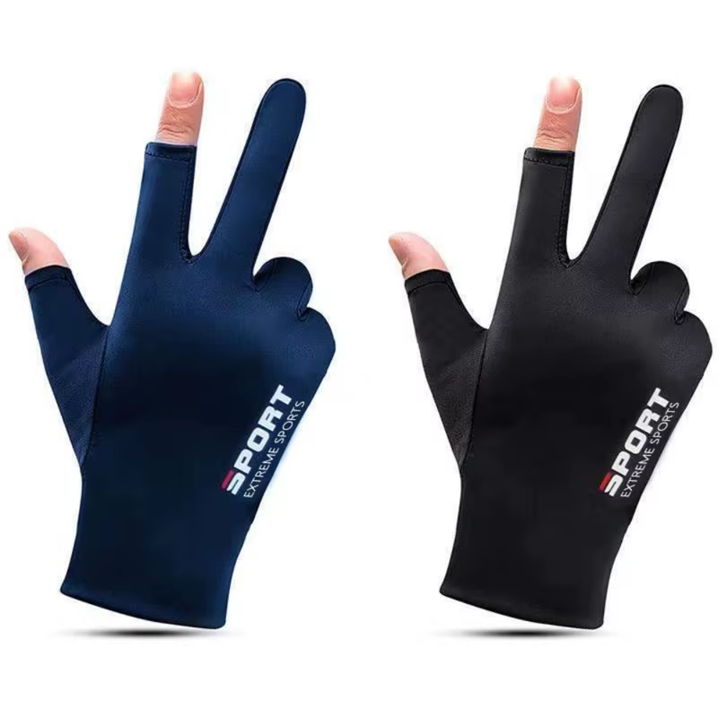 Gants de cyclisme antidérapants en soie glacée pour hommes et femmes