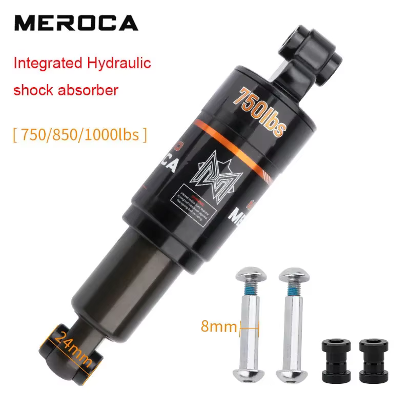 Amortisseur arrière de vélo MEROCA 125/150/165/190 mm, amortisseur à ressort à huile pour VTT