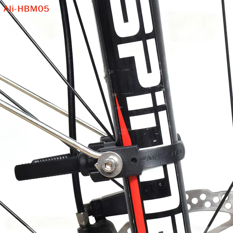(HB05) Support de fixation de fourche de vélo en 2 parties, anneau de garde-boue réglable, adaptateur de porte-bagages avant et arrière