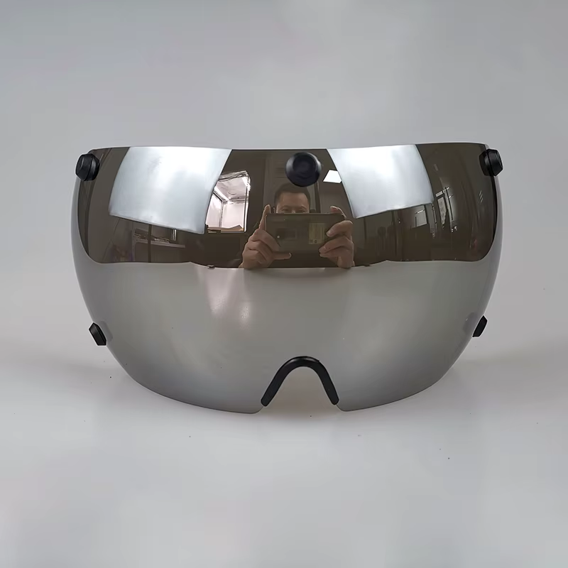 Vélo Aero casque lentille Transparent gris Triathlon tt