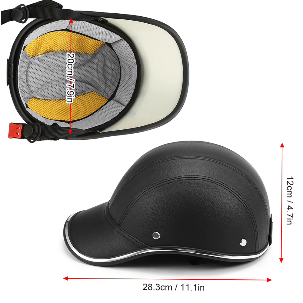 Sports de plein air cyclisme casque de sécurité casquette de Baseball chapeau pour moto vélo Scooter montagne route