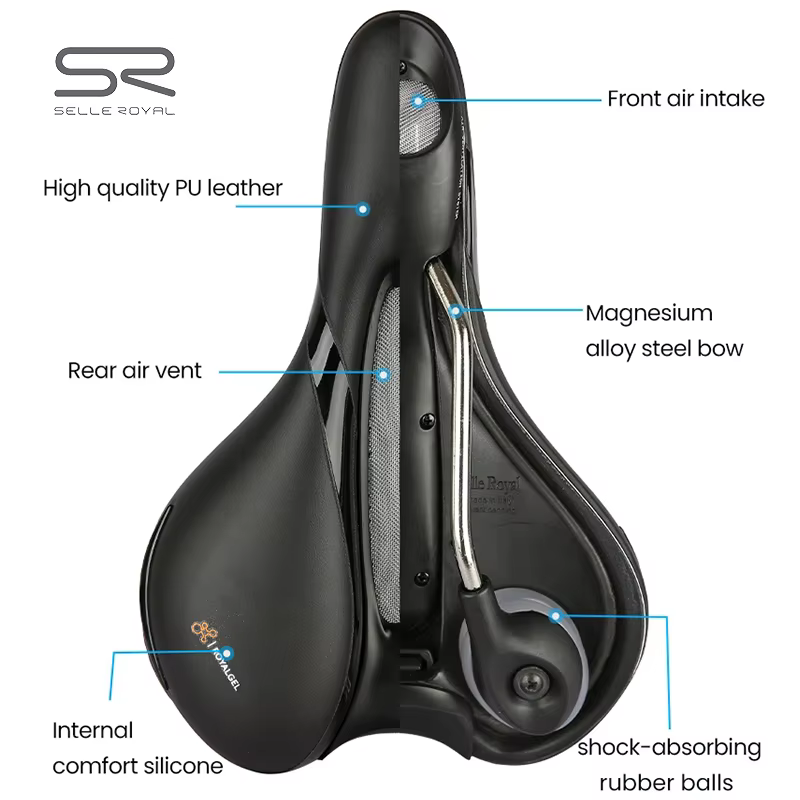 SELLE ROYAL-Selle de Vélo Respirante Ajourée