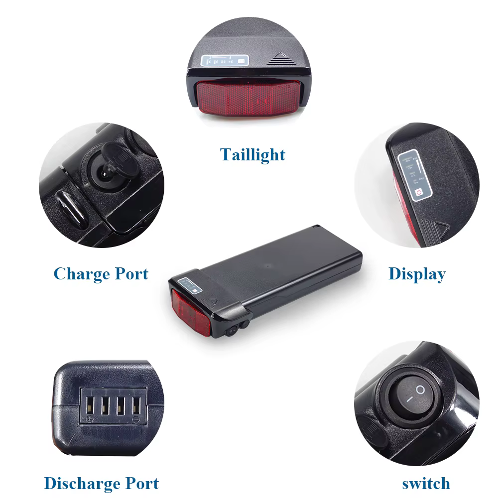 Batterie de vélo électrique arrière 36V