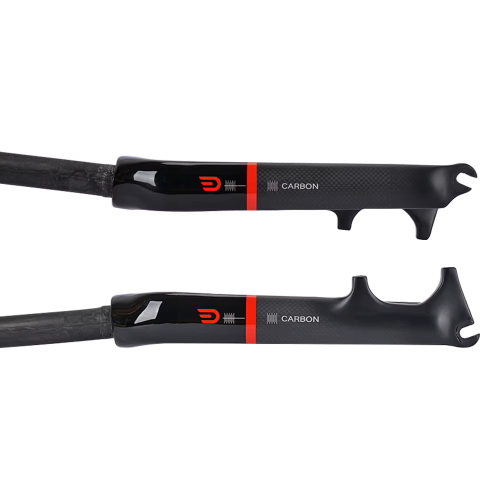 Fourche de frein à disque avant en fibre de carbone pour vélo pliant