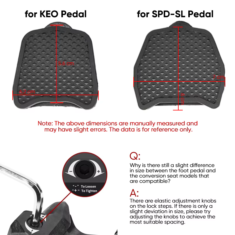 Adaptateur de pédale de vélo de route