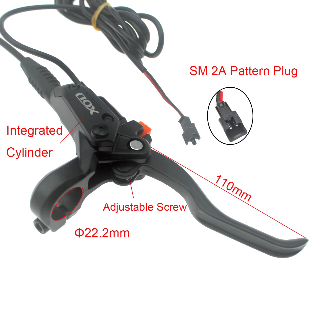 XOD e-bike vélo pliant électrique vtt frein à disque hydraulique mise hors tension pour la conduite