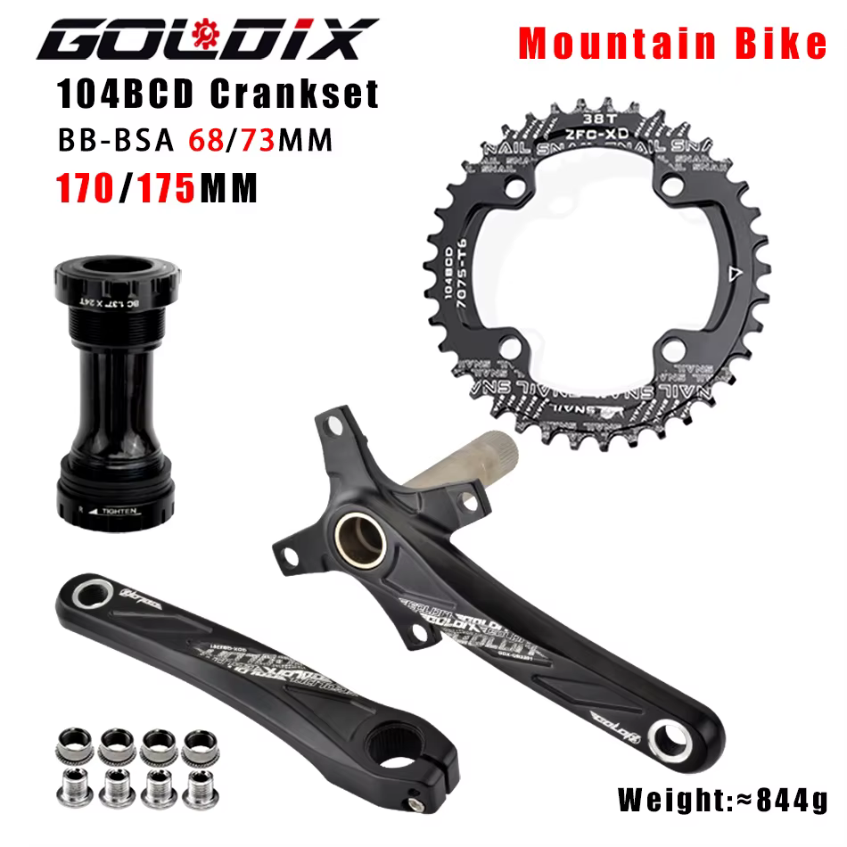 GOLDIX – plateau de manivelle de vélo 104BCD