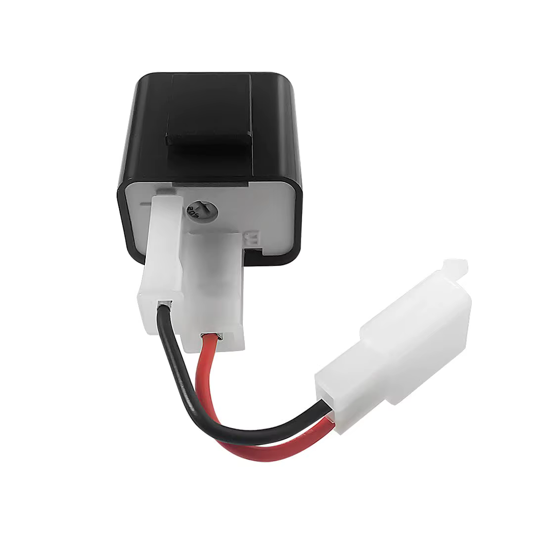 Relais de clignotant électronique LED réglable à 2 broches avec fils pour vélos motos scooters clignotants