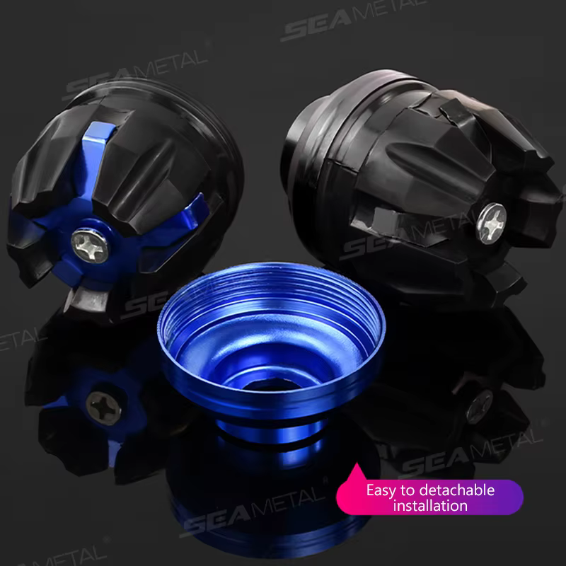 BLALION 2/4 pièces Protection universelle de Suspension avant cadre de tasse curseur protecteur de chute modifié pour pare-chocs Anti-chute de moto