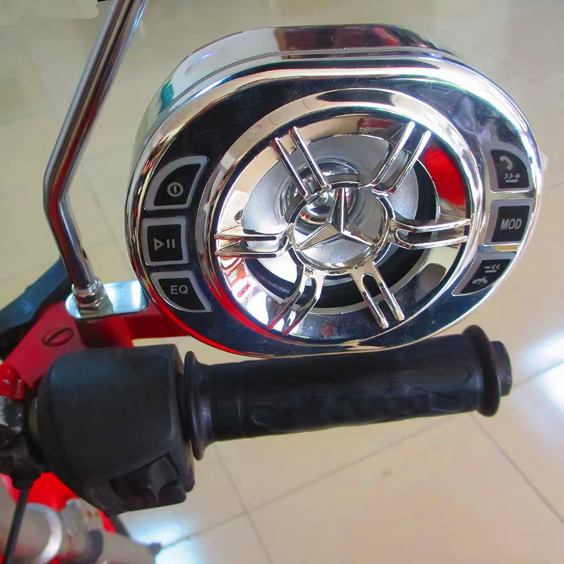 Hautréusstéréo étanches pour moto, Bluetooth, lecteur MP3, audio FM, scooter à moteur, vélo, RL UTV, 3.5 pouces