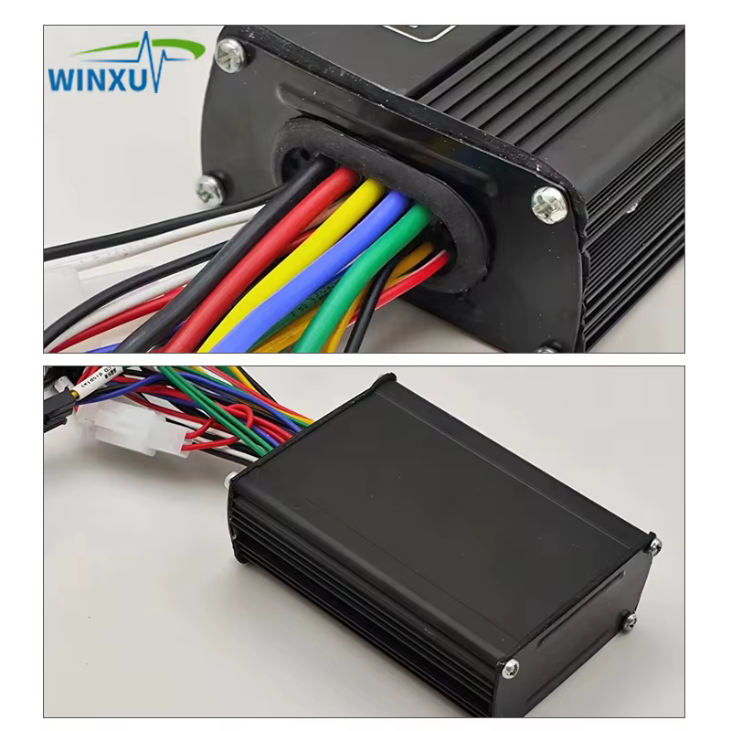 Contrôleur de moteur sans balais à onde sinusoïdale FOC pour vélo électrique 36V 48V 500W 25A