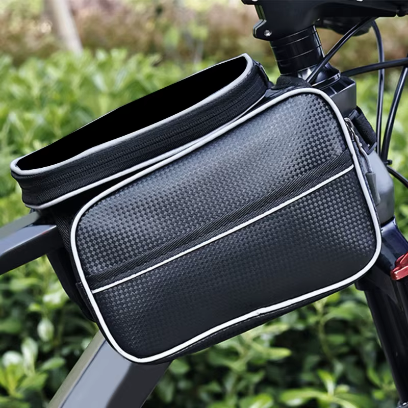 Pochette pour Tube supérieur vélo, sacoche support vélo avec écrans tactiles