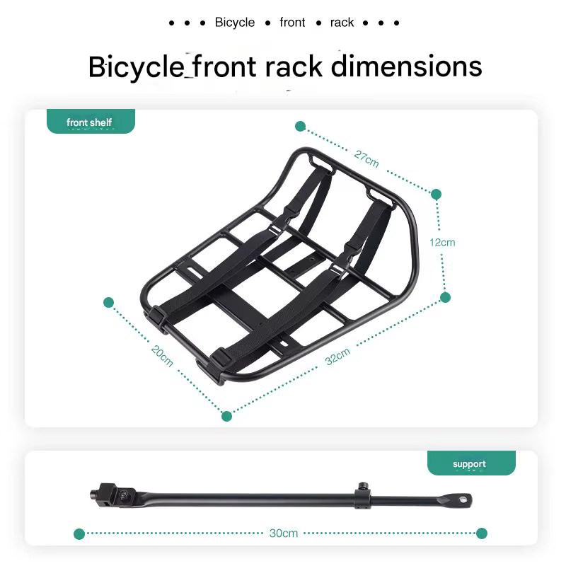 Porte-bagages avant universel pour vélo de 24 à 29 pouces