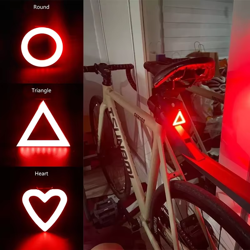 BUCKKub-enquêter arrière LED en forme de cœur pour vélo