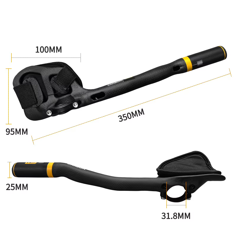 Guidon de vélo de route en fibre de carbone intégrale pour le cyclisme