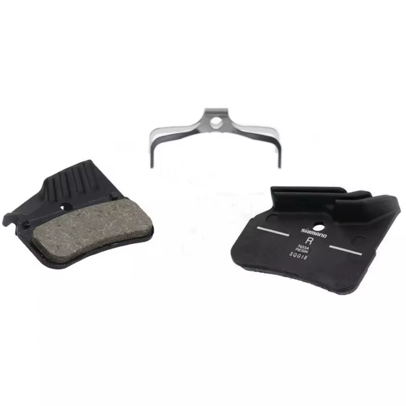 Plaquettes de frein en résine Shimano BR-M9120 N03A avec ailettes et ressort PASTIGLIE FRENO