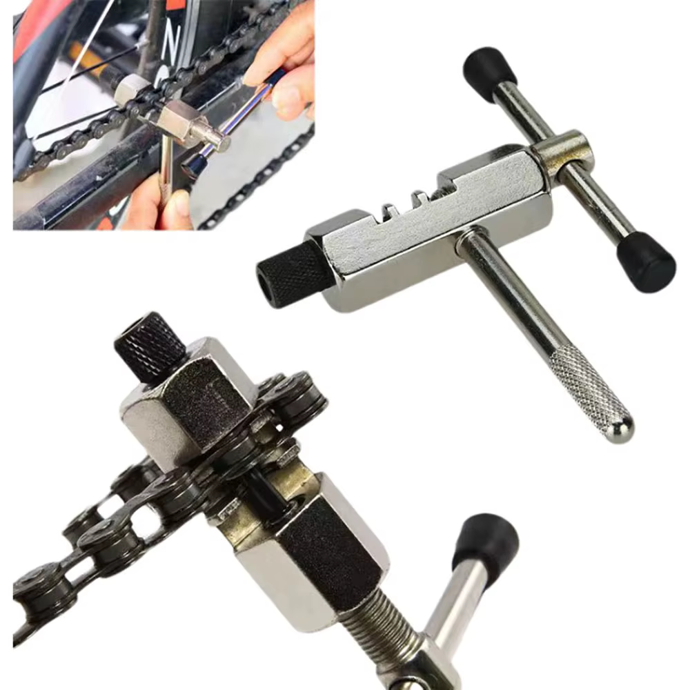 Dissolvant de disjoncteur de compression de chaîne de vélo en acier inoxydable