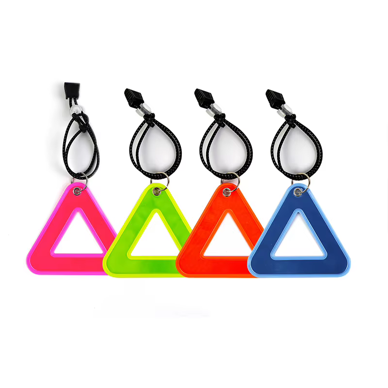 Panneau triangulaire réfléchissant pour vélo