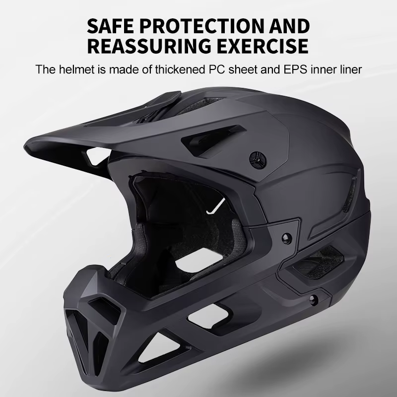 Horntour 2025 adulte VTT casque intégral moulé moto équitation sécurité vélo