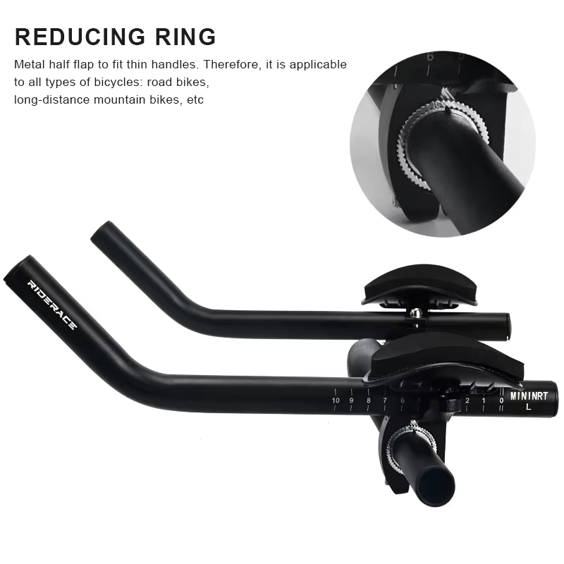 Guidon de vélo TT en alliage d'aluminium