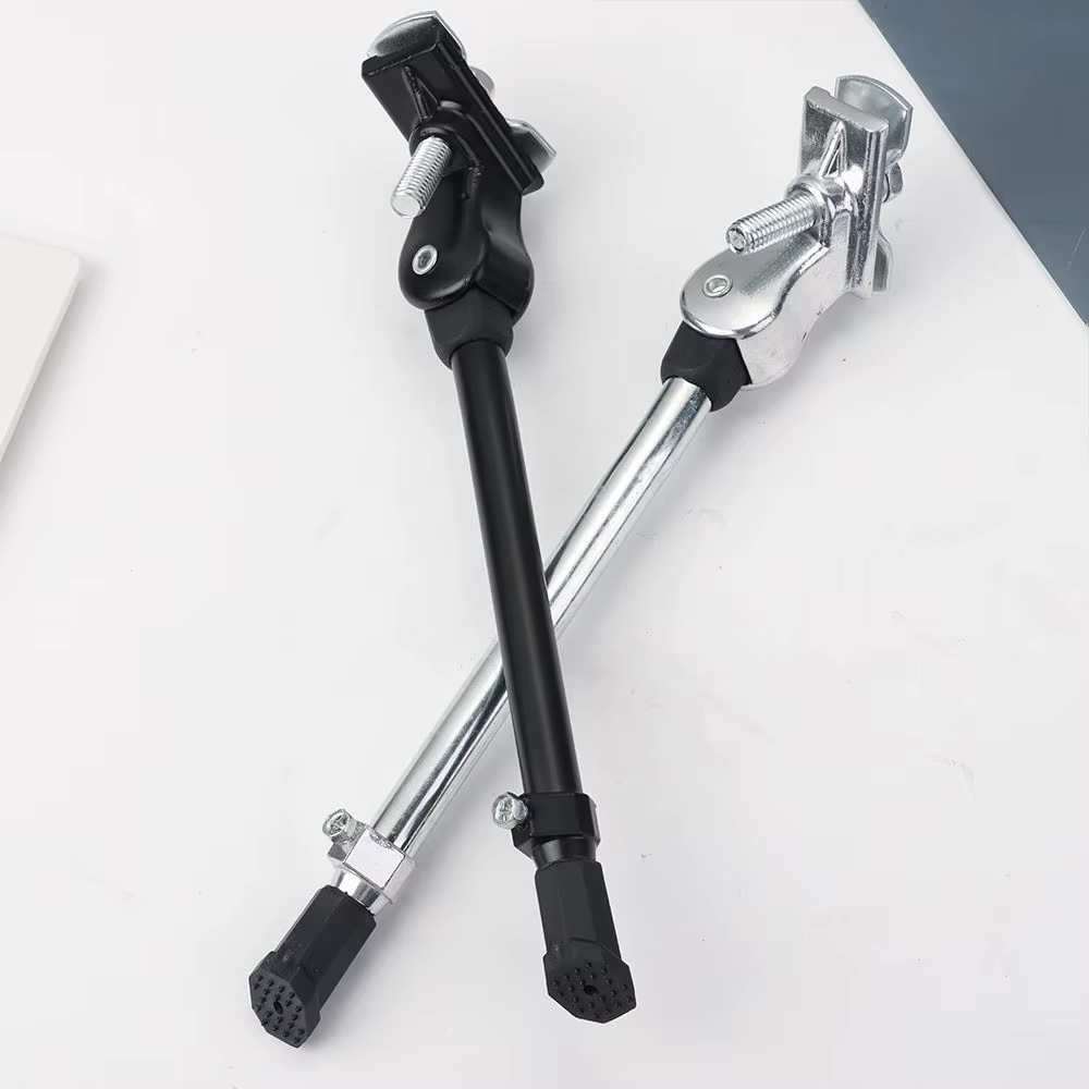 Béquille de vélo, pied en alliage réglable