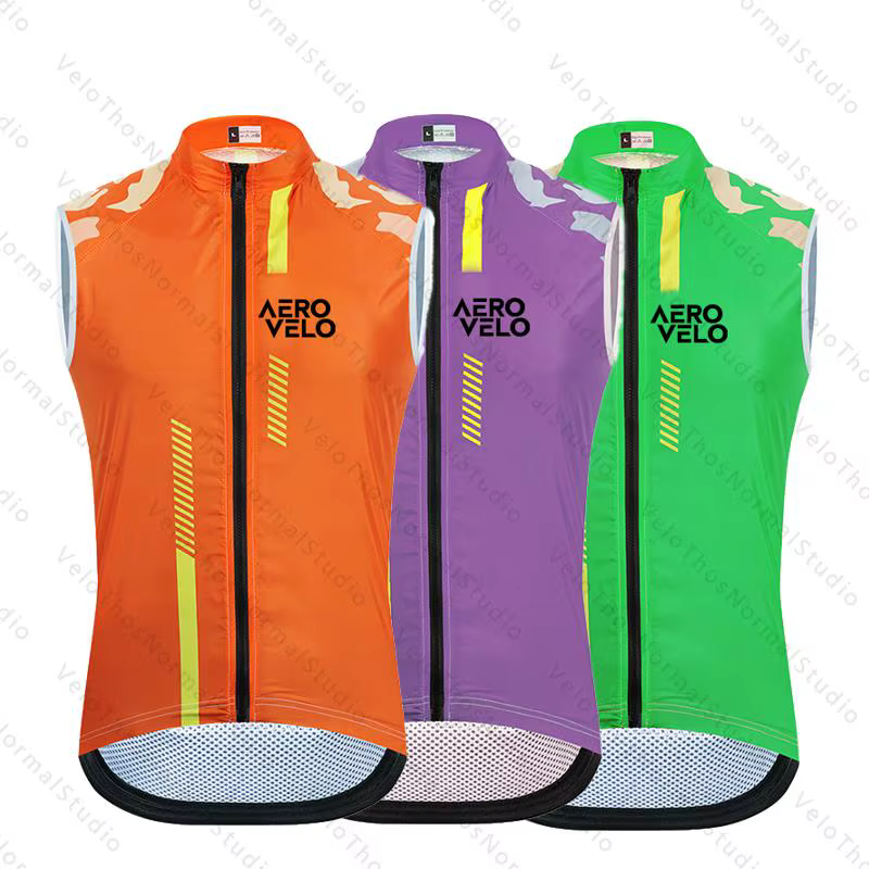 Gilet de cyclisme AERO VELO 2026 pour homme – Coupe-vent