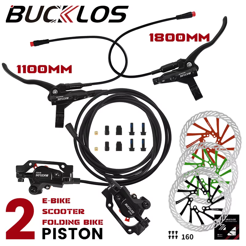 BUCKLOS mise hors tension freins de vélo électrique 2 pistons avec Rotor G3 e-bike jeu