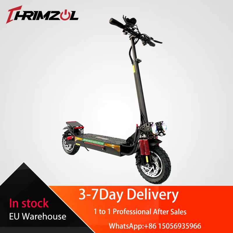 Thrimzol X4 double moteur adulte tout-terrain Scooter électrique 48V 18AH batterie 60KM portée 150kg charge maximale livraison en 3-7 jours